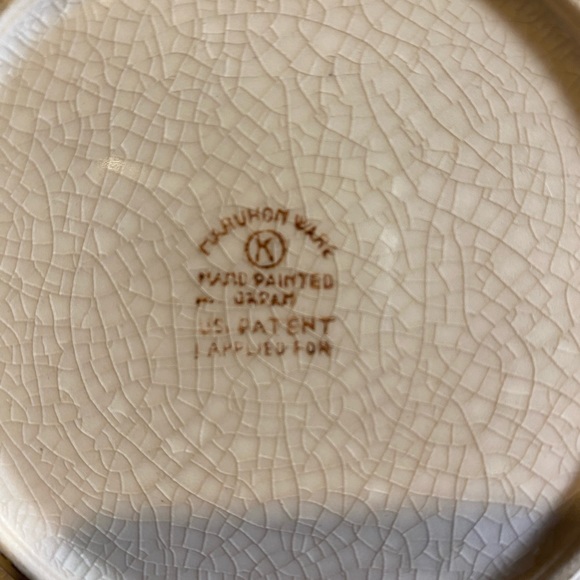 Maruhon Ware Japan Porcelain Plate 6.25” Hand Painted Fruit Orange - Picture 4 of 5